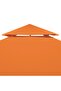 Gazebo Cover Canopy Replacement 310 g / m² Orange 3 x 3 m - 2