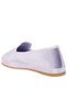 Women Velvet Round Toe Slip-On Loafers in Lilac - 3