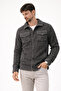 Men's Plush Soft Textured Sherpa Jacket Anthracite - 2