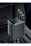شاحن سيارة قابل للسحب 7 في 1 مع كابل USB-C لشحن سريع لأجهزة iPhone، يعمل بمنفذ ولاعة السجائر... - 8