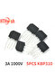 5PCS KBP310 3A 1000V Diode Bridge Rectifier DIP Rectifiers Electronic components
