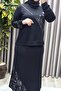 Women's Clothing Plus Size Tie-Dye Modal Skirt Set - 5