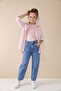 Pink Striped Shirt and Badili Girl's Pants 3-Piece Set 23507 - 2