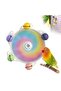 Parrot Rotating Chewing Toys Bird Cage Spinner Wheel Toy Self-Entertainment Stand Bite Resistant ... - 3