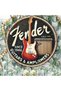 Round 20X20CM A Piece of Aluminum Plaque Related to 'Fender Guitars And Sound Systems' (Aluminum Rou