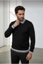 Interview Polo Neck Combined Knitwear Sweater - 2