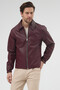 Men's Black Zippered Leather Coat