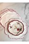 Mila Supla & Napkin Carved Pink Set of 6