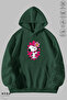 Women Hoodie Long Sleeve Snoopy Printed Hooded Fleece-Lined Oversized Cotton Sweatshirt - 4