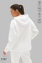 Women Hoodie Long Sleeve Snoopy Printed Hooded Fleece-Lined Oversized Cotton Sweatshirt - 3
