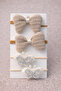 Girl's Rubber Buckle Set - Bow & Glitter Butterfly
