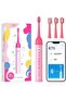 K7S Kids Electric Toothbrush, Smart App, Pressure Sensor (Pink)