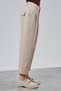 Stone Premium Mid-Waist Pleated Short-Leg Trousers - 4