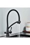 Aritmali Flexible Silicone Tube Kitchen Sink Faucet Black Tap Purifier Compatible