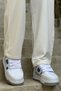 Yg2410 Avax Men's Casual Lace-Up Leather Sports Sneaker Shoes Cbt - White/Blue - 4
