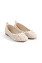 Women's Tweed Fabric Simple Bow-Detail Flats Suitable for Office-Home-Daily Use - 2