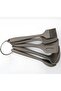 Heat Resistant 5-Piece Gray Silicone Serving Set with Hanger - Fireproof Non-Stick Ladle Spoon Spatula Set - 2