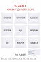 10 Pieces 100% Cotton Fabric Zippered Throw Pillow Inner Liner 6 Sizes Throw Pillow Cushion Cover White - 2