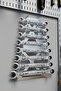 Metal Key Organizer 8 Slots Wall Mounted Key Holder and Organizer Stand