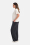 Black Pocketed Basic Modal Pants - 3