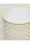 Beige Natural Scallop Leaf Waste Bin - 4