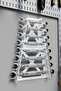 Metal Key Organizer 8 Slots Wall Mounted Key Holder and Organizer Stand