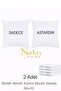 2 Pieces 100% Cotton Fabric Zippered Throw Pillow Inner Liner 6 Sizes Throw Pillow Cover White - 2