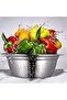 3 in 1 Multipurpose Strainer Drainer Cutter Colander - 6