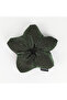 Handmade Fiber Filled Scrunchie Bun Clip Metallic Green Sparkle