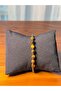 Tiger's Eye, Hematite Natural Stone Bracelet, Unisex Bracelet, Designer Bracelet 6mm Adjustable with String - 2