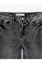Cotton Pocket Buttoned Straight Leg Washed Jeans - Straight Fit Jeans - 7