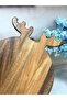 Acacia Round Cutting Board 25 cm Tkebt Brown - 2
