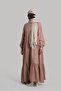 Full Length Buttoned Muslin Dress - Powder - 6