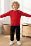 Boy's Suit Two-Piece Set Fleece-Lined to Printed Years Old, Bottom and Top 2-5 Years Old - 3