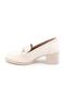 2512701Y Women's Genuine Leather Heeled Loafer Shoes - 5