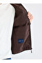 Brown Standard Fit Hooded Men's Coat - 4