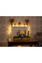 Wooden and acrylic Islamic Ramadan decoration stand with a "Ramadan Mubarak" design, 30 cm in size.