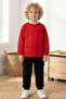 Boy's Suit Two-Piece Set Fleece-Lined to Printed Years Old, Bottom and Top 2-5 Years Old