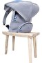 Unisex-Adult Hooded Backpack Grey Blue - 6