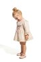Baby Girls' Collared Floral Lined Long Sleeve Dress for Birthday, Party, Wedding, Special Occasion - 5
