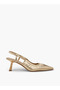 Women Cone Heel Slingback Shoes - 3