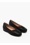 Women Block Heel Leather Ballerina Shoes - 2