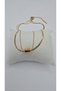 Stainless Steel Gold Color 2-Piece Italian Chain Bean Detailed Necklace - 8