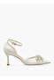 Women Crystal Embellished Stiletto Heel Shoes - 3