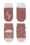 2-Piece Animal Figure Non-Slip Girls Socks 10120 Powder - 3