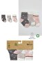 3-Piece Combed Cotton Girls' Socks 10112 Gray - 5