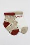 2-Piece Love Dog Combed Cotton Socks 10118 Beige