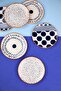 Tabak Evi Porcelain Spotty Mixed Cake Plate Set 19.50cm 6-Person 6 Pieces - 4