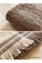 Plumehome Set of 4 Premium Fringed 100% Cotton Brown Cream Hand and Face Towel Set 2X30X50 2X50X80 - 6