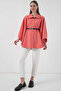 Women's Belt Detailed Cashmere Poncho - 3
